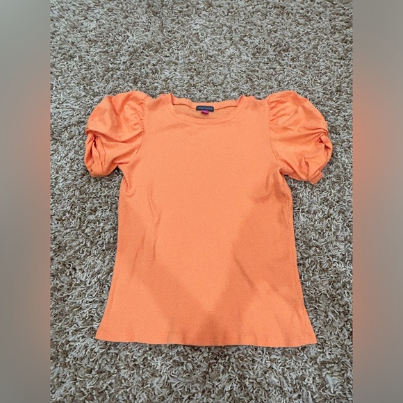 Tops - Orange ruffle sleeve top